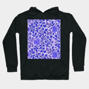 Vintage blue floral pattern Hoodie